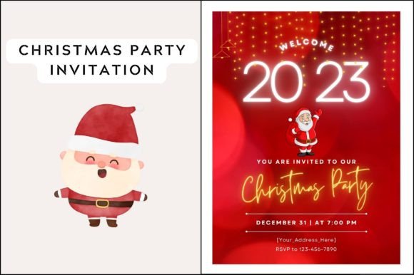 Christmas Party Invitation Sharable Templates for Festive Celebrations