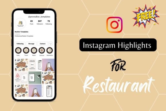 Elevate Your Restaurant's Instagram Aesthetic with Custom Highlight Covers