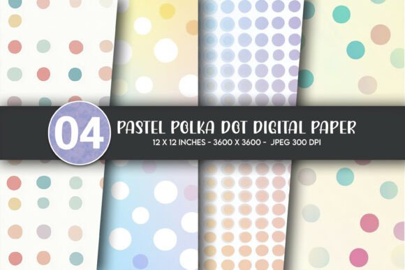 Pastel Polka Dot Digital Paper: A Design Asset for Modern Creativity