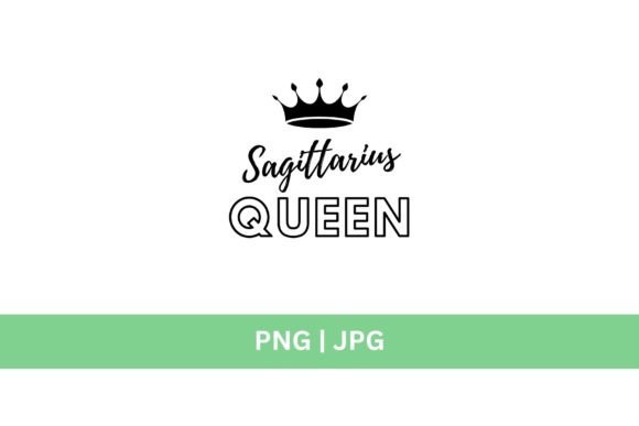 Sagittarius Queen Graphic: A Modern Design Asset