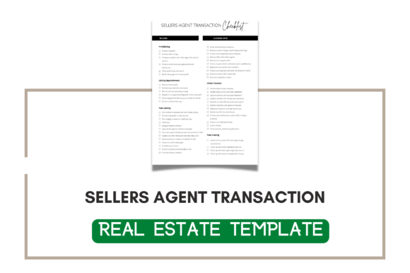 Sellers Agent Transaction Template for Professional Design
